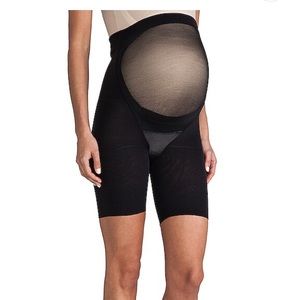 Spanx Mama Maternity Shapewear black mid thigh size Spanx B